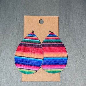 NEVER WORN serape earrings